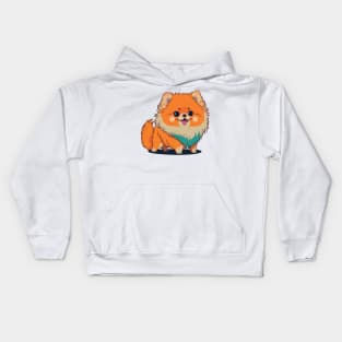 Pomeranian Portrait Kids Hoodie